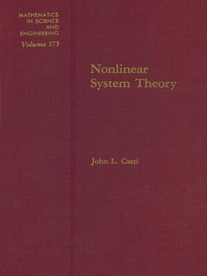 cover image of Nonlinear System Theory